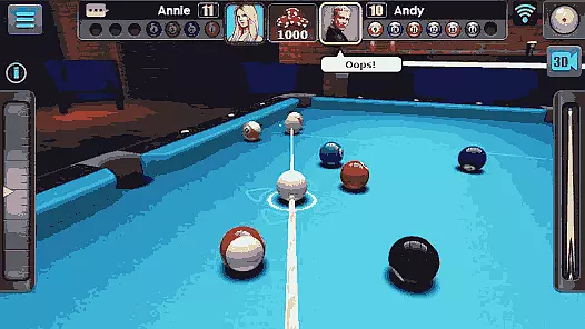 3D Pool Ball Game