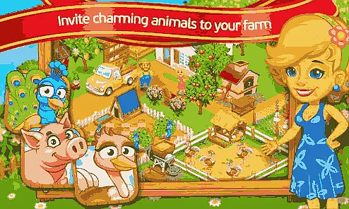Farm Town Cartoon Story Game