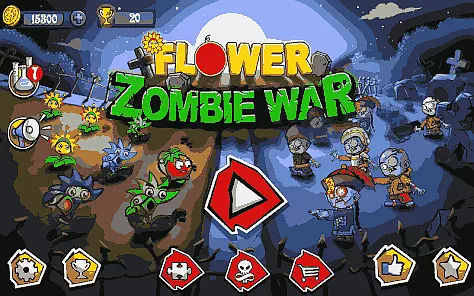 Flower Zombie War Game