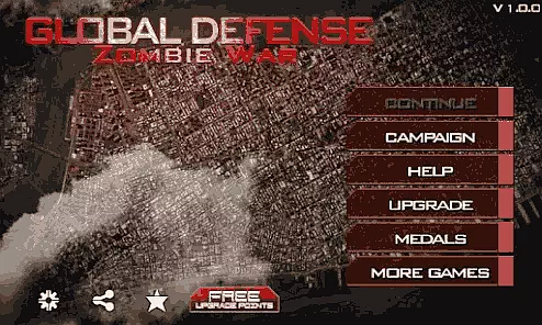 Global Defense Zombie War Game
