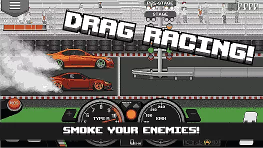 Pixel Car Racer Game