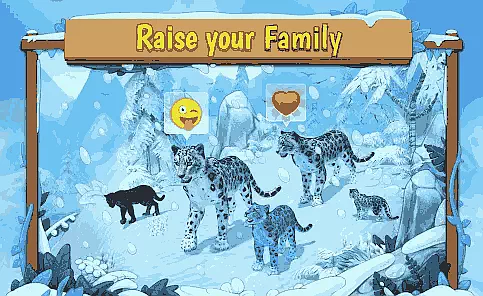 Snow Leopard Family Sim Online Game