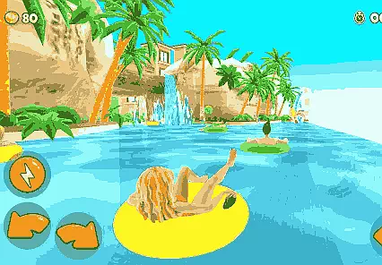 Uphill Rush Water Park Racing Game