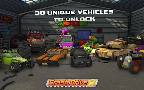 Crash Drive 2 MOD APK Unlimited Money Unlock All Cars