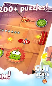 Cut the Rope Experiments MOD APK Unlimited Candies Superpowers