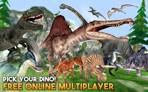 Dino World Online MOD APK Unlimited Coins Gold Unlock Ultimate Hunter Pack