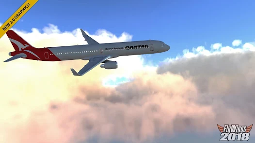 Flight Simulator 2018 FlyWings MOD APK Unlock All Pack Premium Club