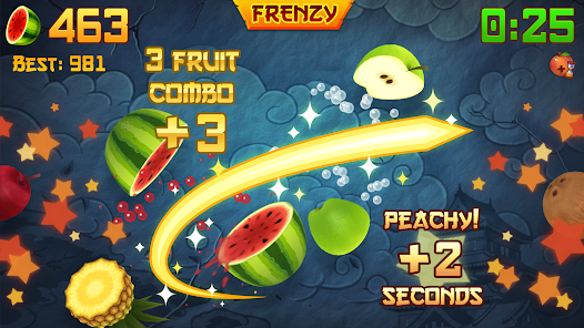 Fruit Ninja MOD APK Unlimited Golden Apples Starfruit