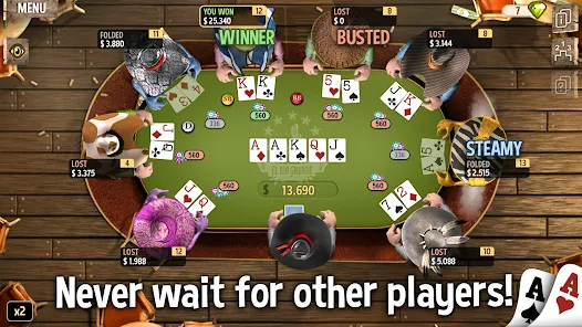 Governor of Poker 2 MOD APK Unlimited Chips Diamonds Wildcards