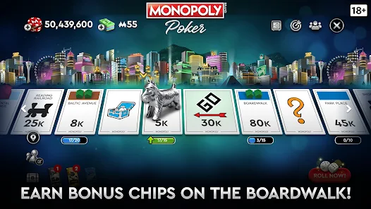 MONOPOLY Poker MOD APK Unlimited Chips Money