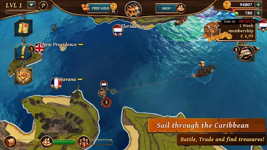 Ships of Battle Ages of Pirates MOD APK Unlimited Gems