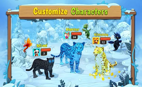 Snow Leopard Family Sim Online MOD APK Unlimited Coins
