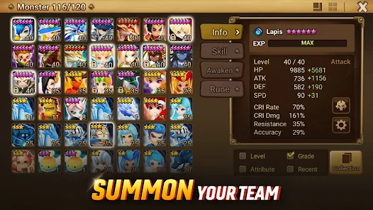 Summoners War MOD APK Unlimited Crystals