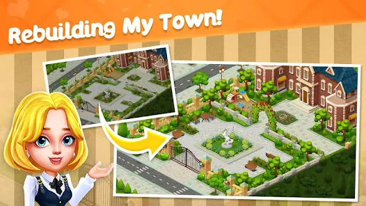 Town Story Match 3 MOD APK Unlimited Coins Lives Stars