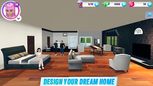 Virtual Sim Story MOD APK Unlimited Rubies
