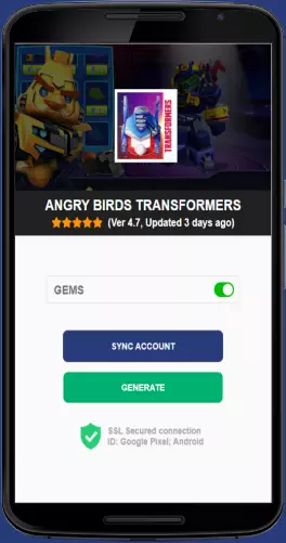 Angry Birds Transformers APK mod generator