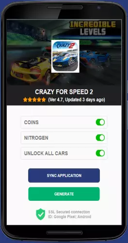 Crazy for Speed 2 APK mod generator