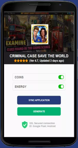Criminal Case Save the World APK mod generator