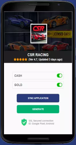 CSR Racing APK mod generator