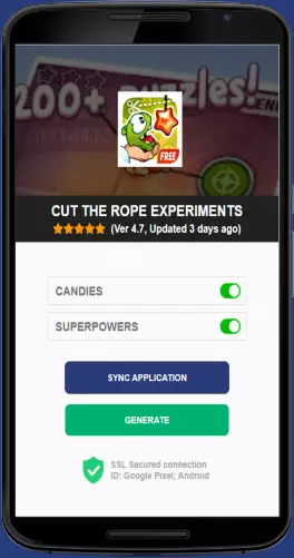 Cut the Rope Experiments APK mod generator