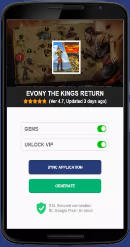 Evony The Kings Return APK mod generator