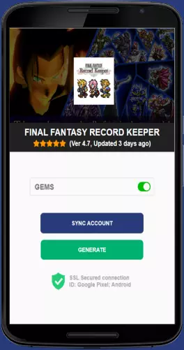 Final Fantasy Record Keeper APK mod generator
