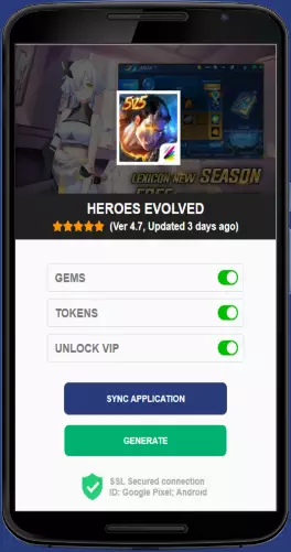 Heroes Evolved APK mod generator