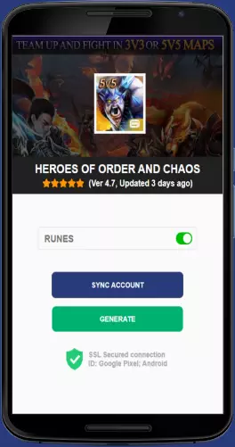 Heroes of Order and Chaos APK mod generator
