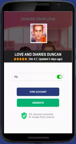 Love and Diaries Duncan APK mod generator