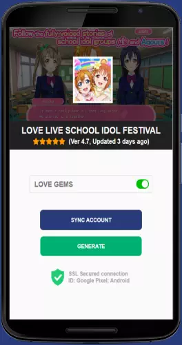 Love Live School idol festival APK mod generator