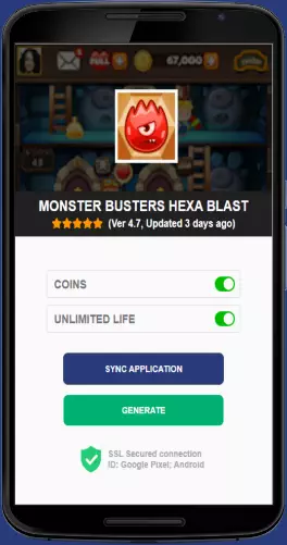 Monster Busters Hexa Blast APK mod generator