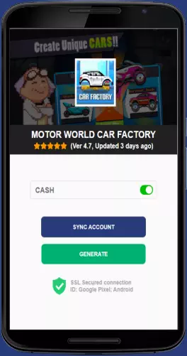 Motor World Car Factory APK mod generator