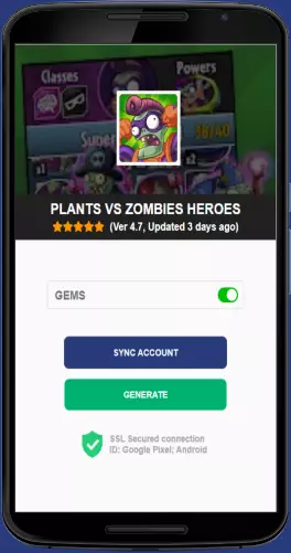 Plants vs Zombies Heroes APK mod generator