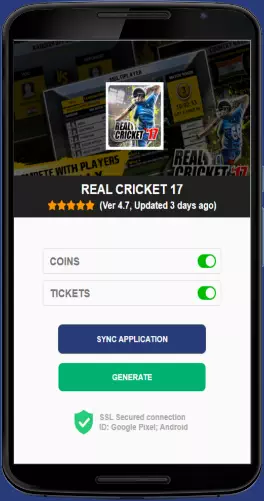 Real Cricket 17 APK mod generator
