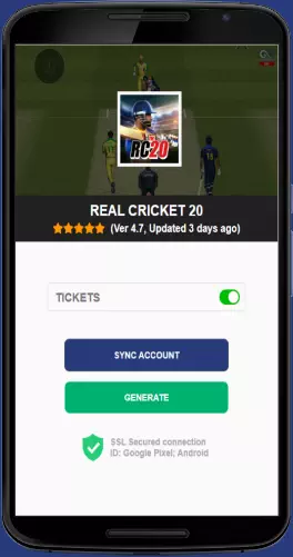 Real Cricket 20 APK mod generator