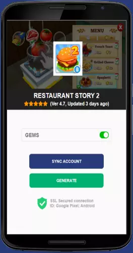 Restaurant Story 2 APK mod generator