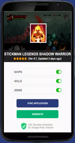 Stickman Legends Shadow Warrior APK mod generator