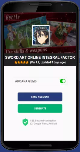 Sword Art Online Integral Factor APK mod generator