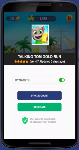 Talking Tom Gold Run APK mod generator