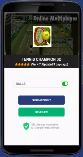 Tennis Champion 3D APK mod generator