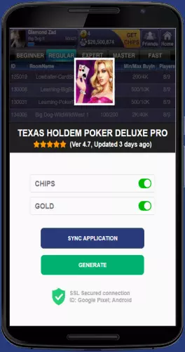 Texas HoldEm Poker Deluxe Pro APK mod generator
