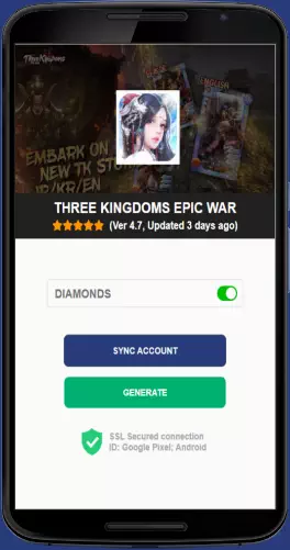Three Kingdoms Epic War APK mod generator