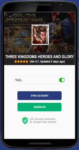 Three Kingdoms Heroes and Glory APK mod generator