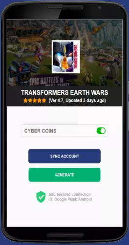 Transformers Earth Wars APK mod generator