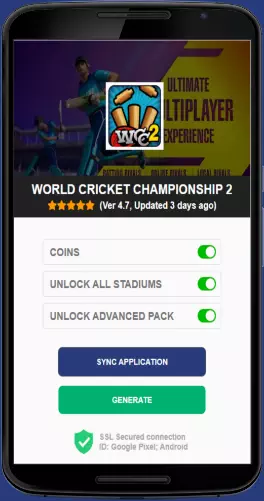 World Cricket Championship 2 APK mod generator