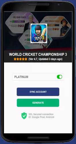 World Cricket Championship 3 APK mod generator