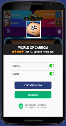 World of Carrom APK mod generator