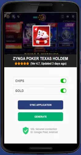 Zynga Poker Texas Holdem APK mod generator